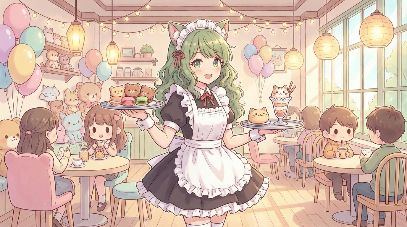 小马拉大车猫咖女仆cosplay视频